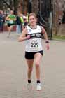 Sophie Marr (Tyne Bridge) finishing the Wallsend Harriers Terry O'Gara Memorial 5k Road Race.